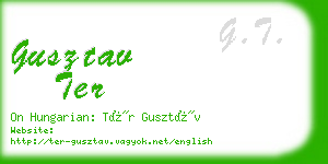 gusztav ter business card